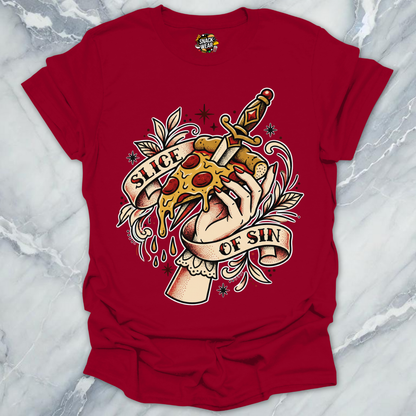 Pizza Slice of Sin Tattoo T-Shirt