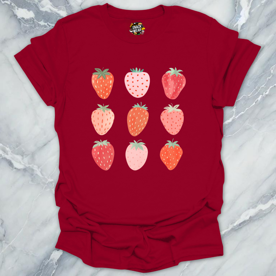 Berry Grid – Cute Summer Strawberry T-Shirt