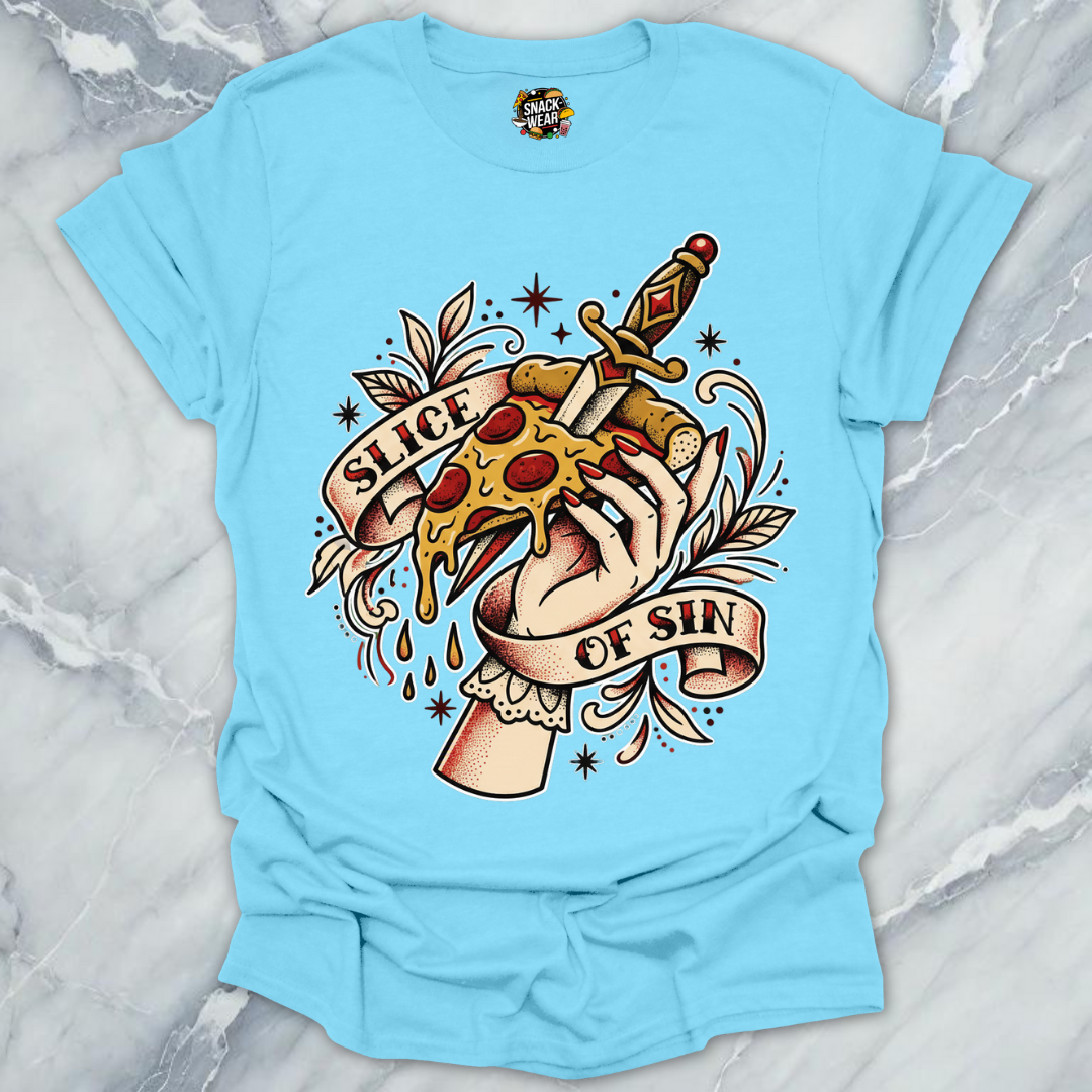 Pizza Slice of Sin Tattoo T-Shirt