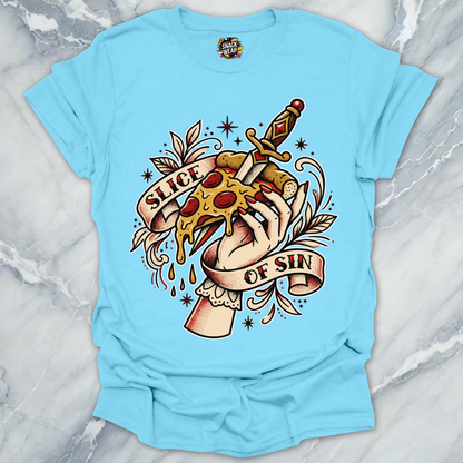 Pizza Slice of Sin Tattoo T-Shirt