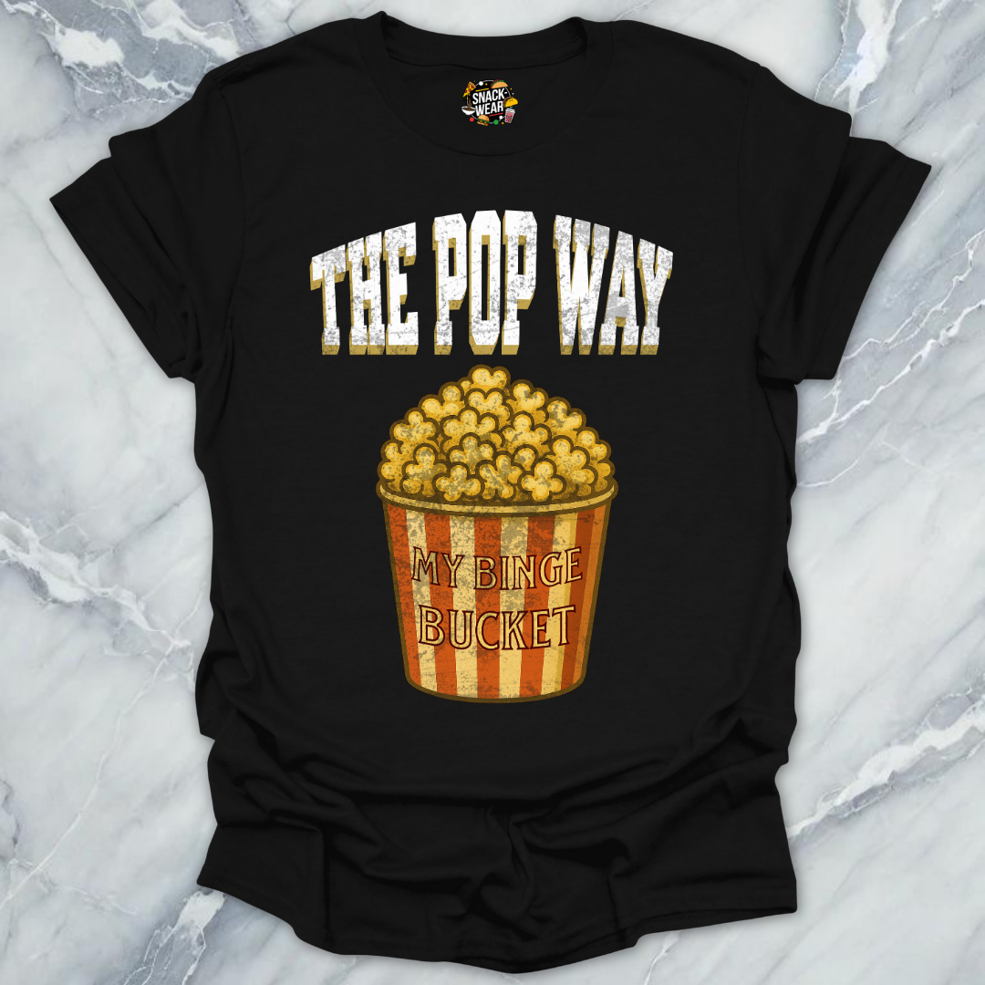Popcorn Way Binge Bucket T-Shirt