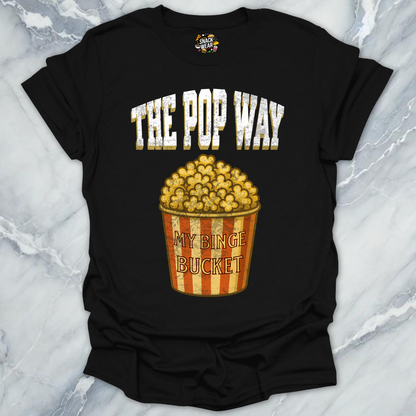 Popcorn Way Binge Bucket T-Shirt