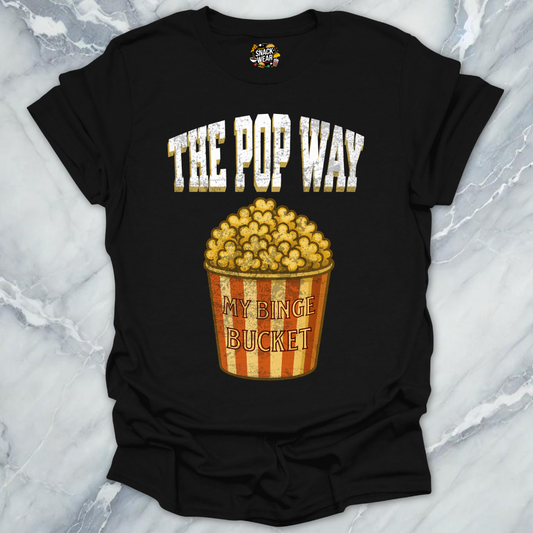Popcorn Way Binge Bucket T-Shirt