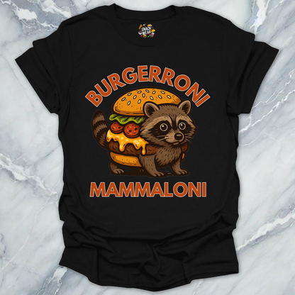 Burgerroni Mammaloni Raccoon Burger T-Shirt