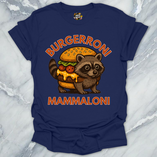 Burgerroni Mammaloni Raccoon Burger T-Shirt