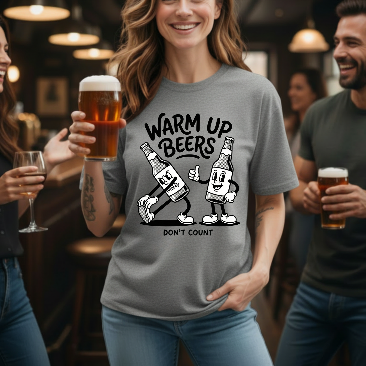 Warm Up Beers Routine T-Shirt