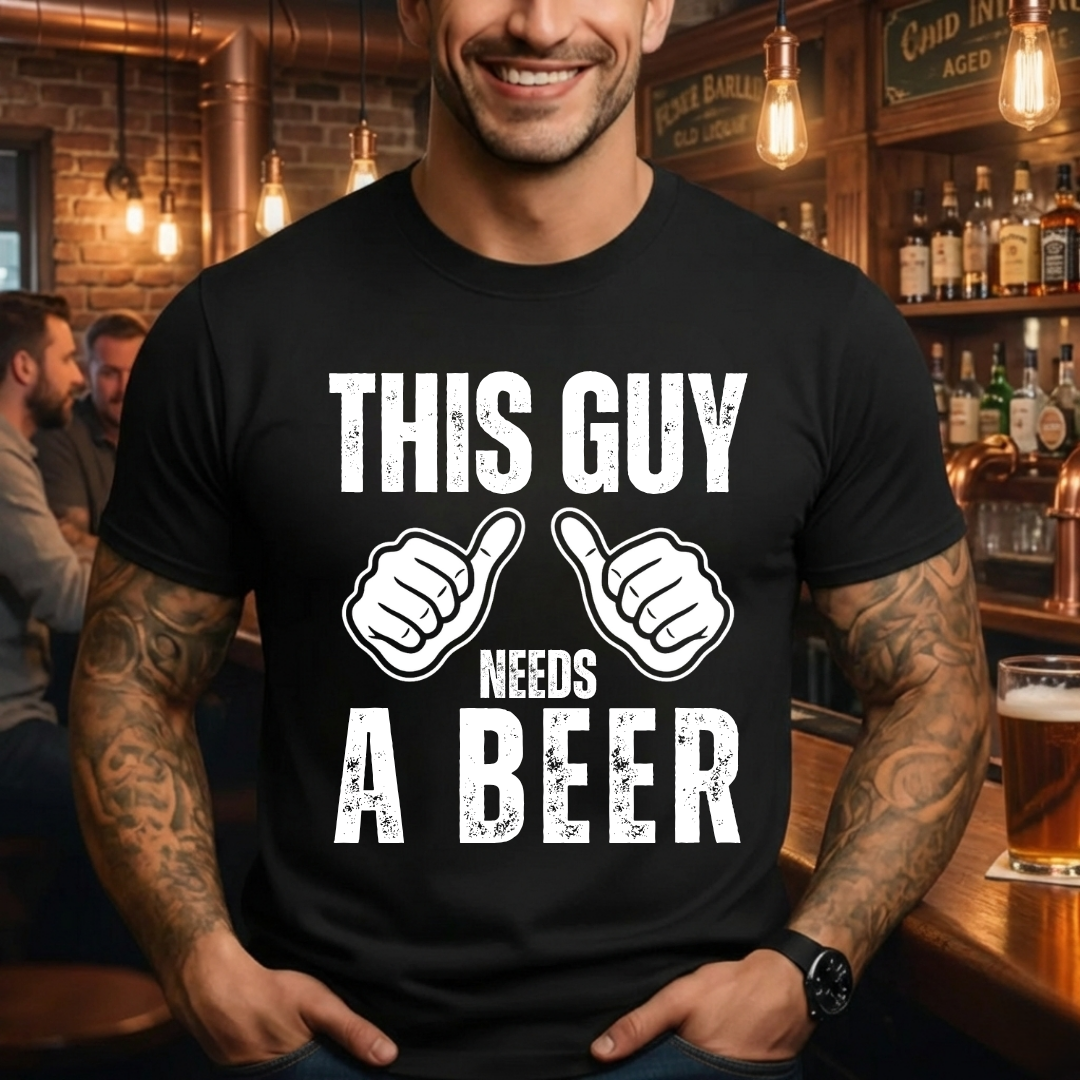 This Guy Needs Beer T-Shirt