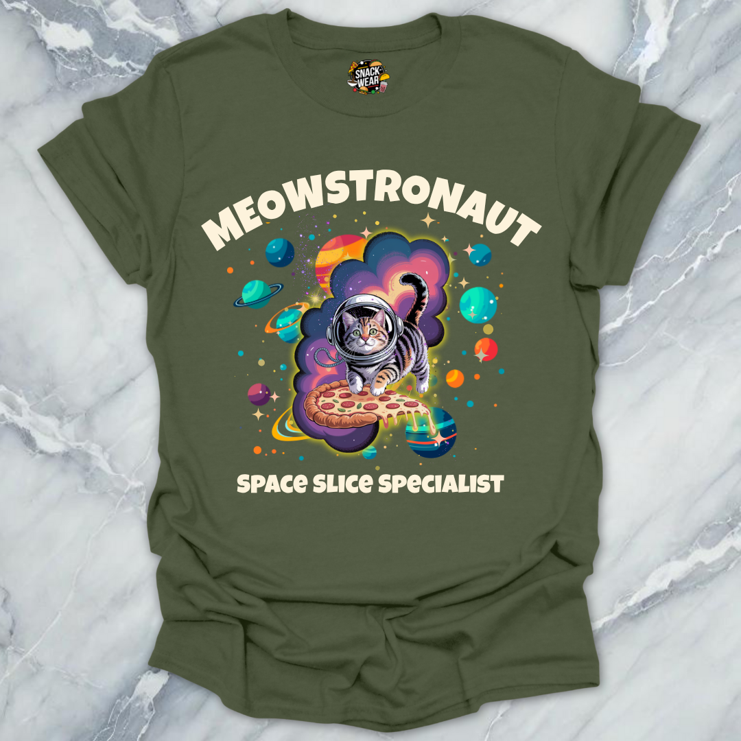 Meowstronaut – Space Slice Specialist T-Shirt