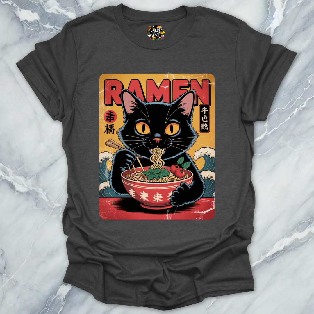 Ramen Cat - Vintage Poster T-Shirt