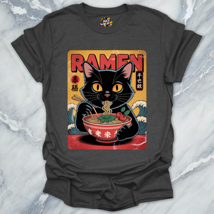Ramen Cat - Vintage Poster T-Shirt