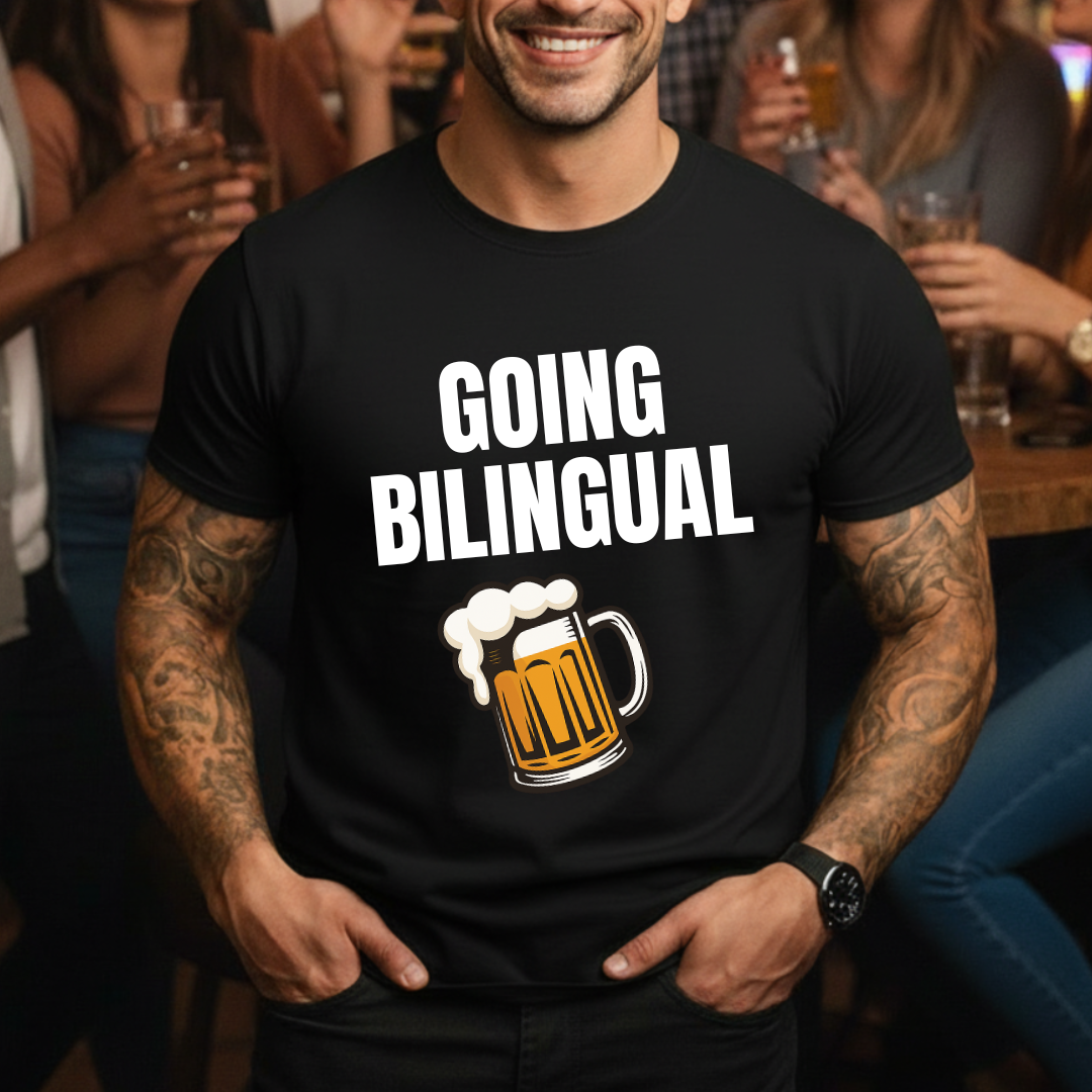 Going Bilingual Beer T-Shirt