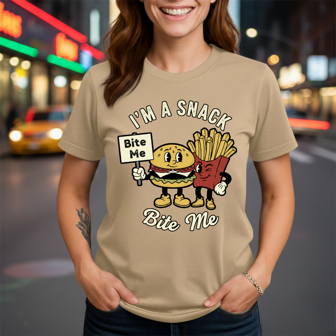 Retro Burger Snack T-Shirt