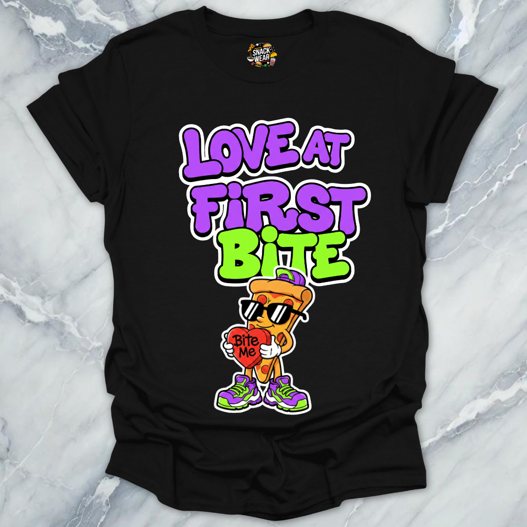 Love at First Bite Pizza T-Shirt