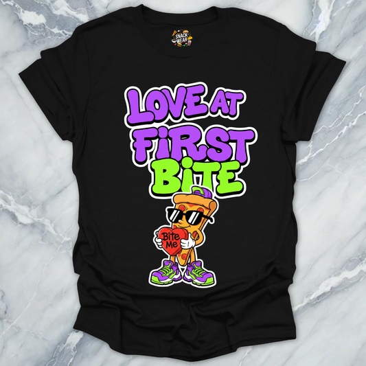 Love at First Bite Pizza T-Shirt