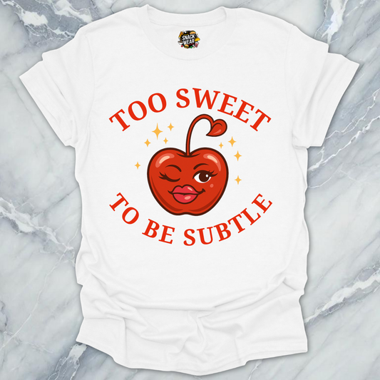 Too Sweet to Be Subtle Cherry Style T-Shirt
