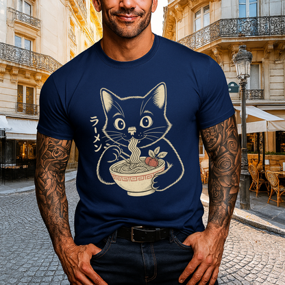 Ramen Cat Sketch T-Shirt