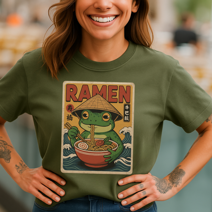 Japanese Noodle Frog Poster T-Shirt