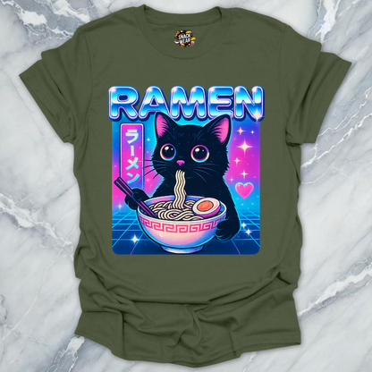 Neon Ramen Cat T-Shirt