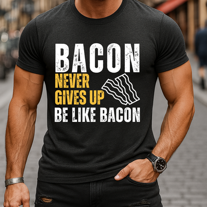 Bacon Never Gives Up T-Shirt