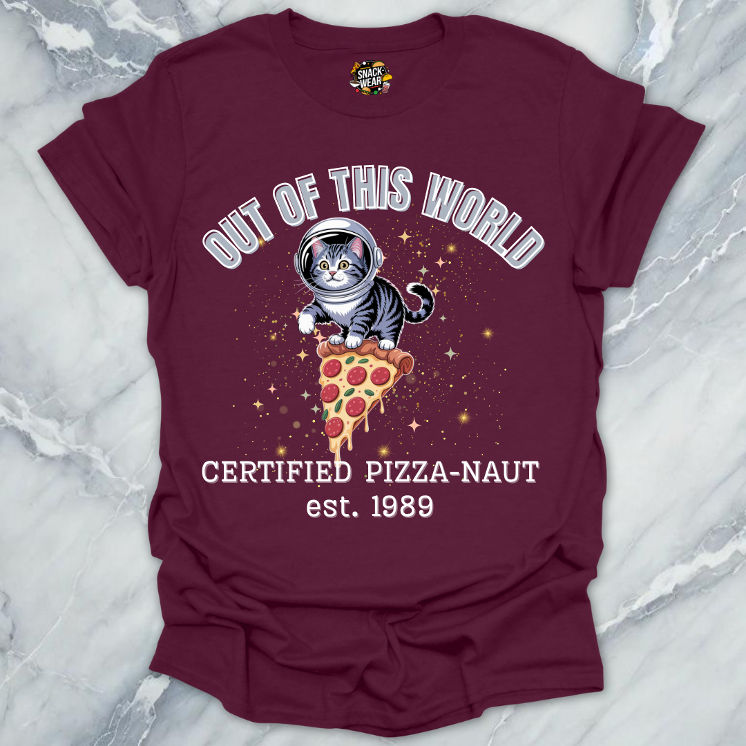 Pizza Cat – Certified Pizza-Naut est 1989 T-Shirt