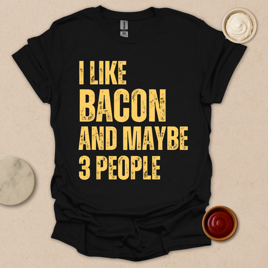 Bacon Lover Shirt – Funny Foodie Tee for Introverts