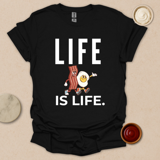 Bacon & Egg Life Shirt – Funny Breakfast T-Shirt for Foodies