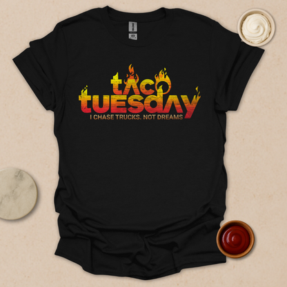 Flaming Taco Tuesday T-Shirt