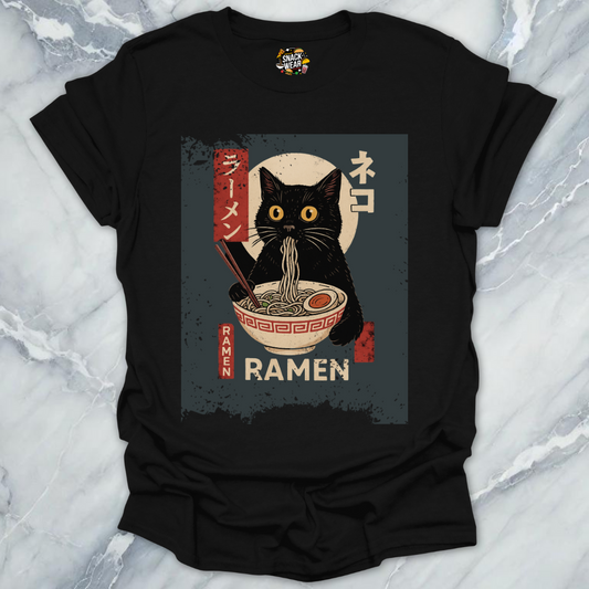 Vintage Japanese Art Ramen Cat