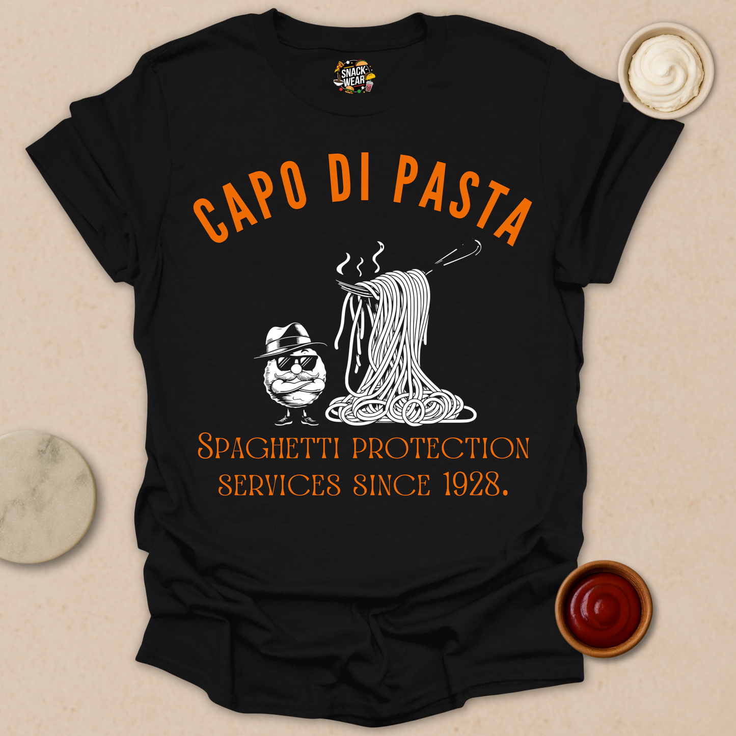 Capo Di Pasta - Spaghetti and Meatballs Mafia Tee