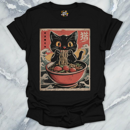 Retro Ramen Cat Japanese Art
