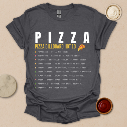 Pizza Chart Topper T-Shirt