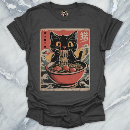 Retro Ramen Cat Japanese Art