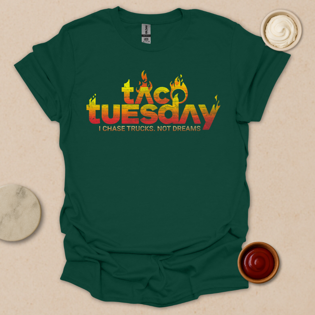 Flaming Taco Tuesday T-Shirt