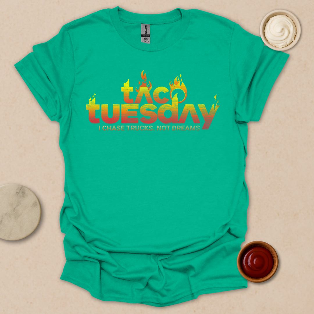Flaming Taco Tuesday T-Shirt