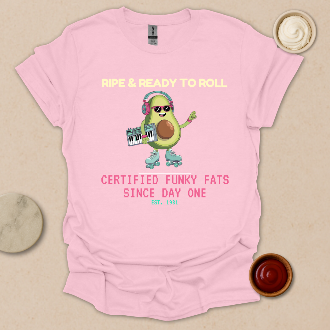 Ripe & Ready Avocado Tee – Funky Since ’81 T-Shirt