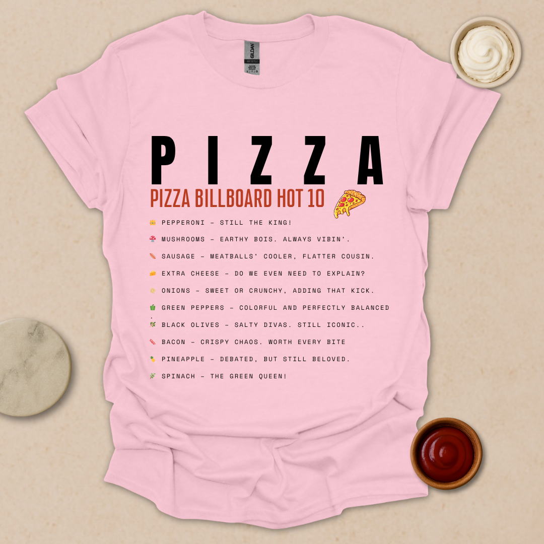 Pizza Chart Topper T-Shirt