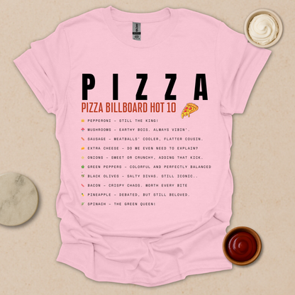 Pizza Chart Topper T-Shirt