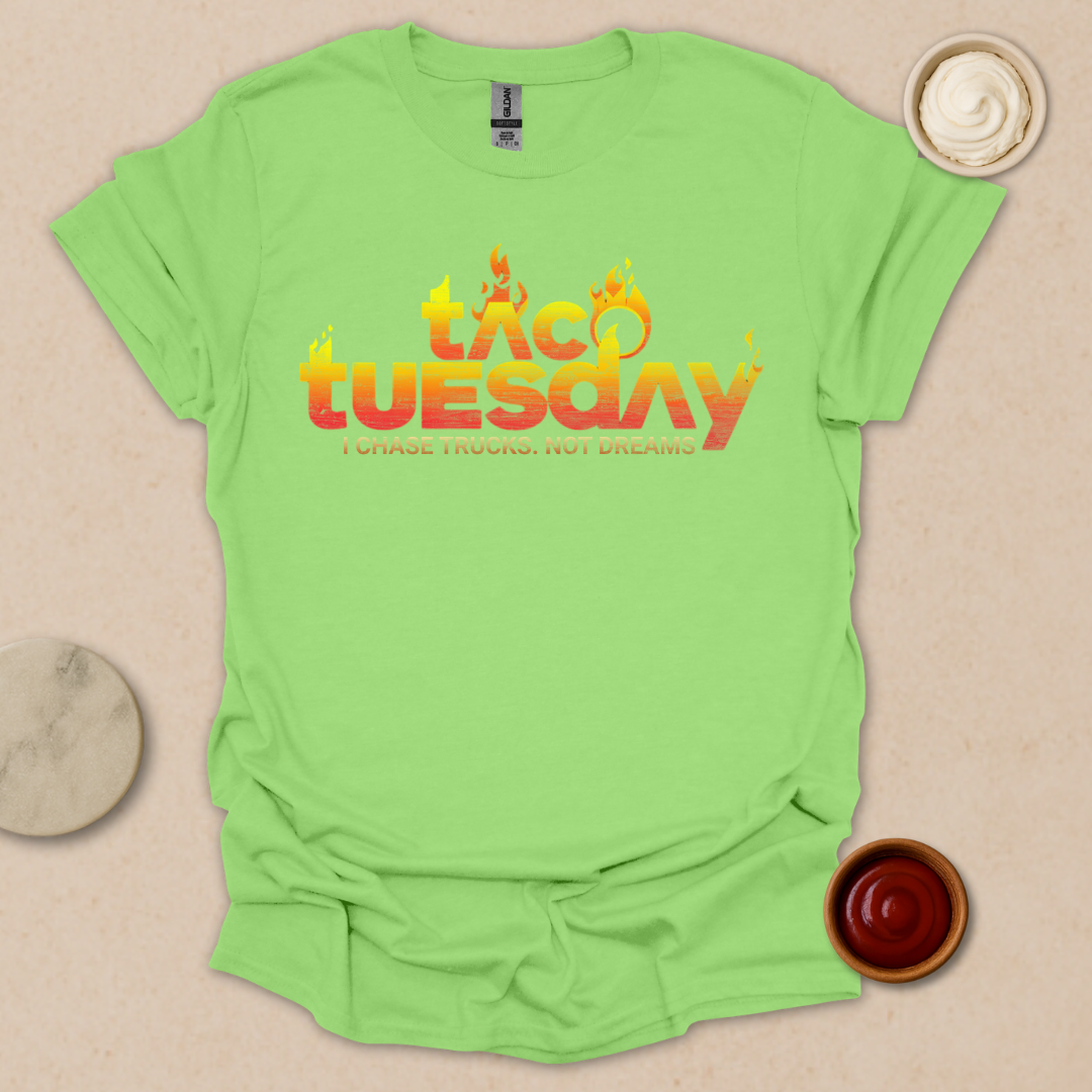 Flaming Taco Tuesday T-Shirt