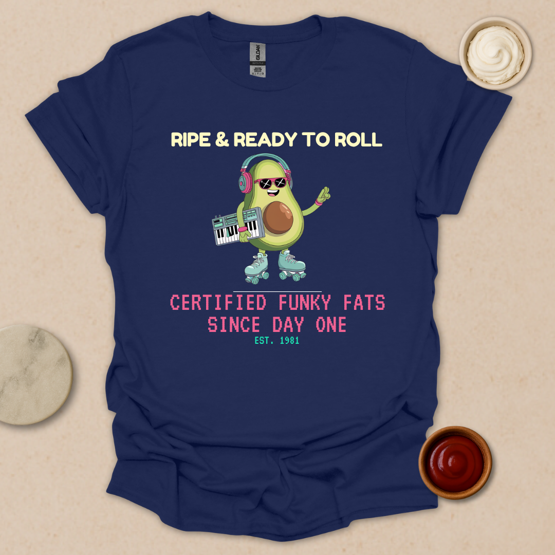 Ripe & Ready Avocado Tee – Funky Since ’81 T-Shirt