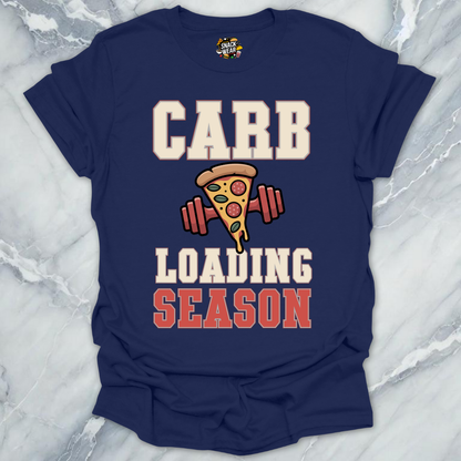 Carb Loading Season – Gym & Pizza Workout T-Shirt