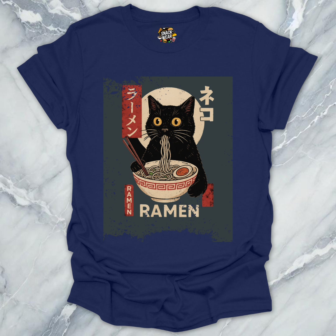 Vintage Japanese Art Ramen Cat