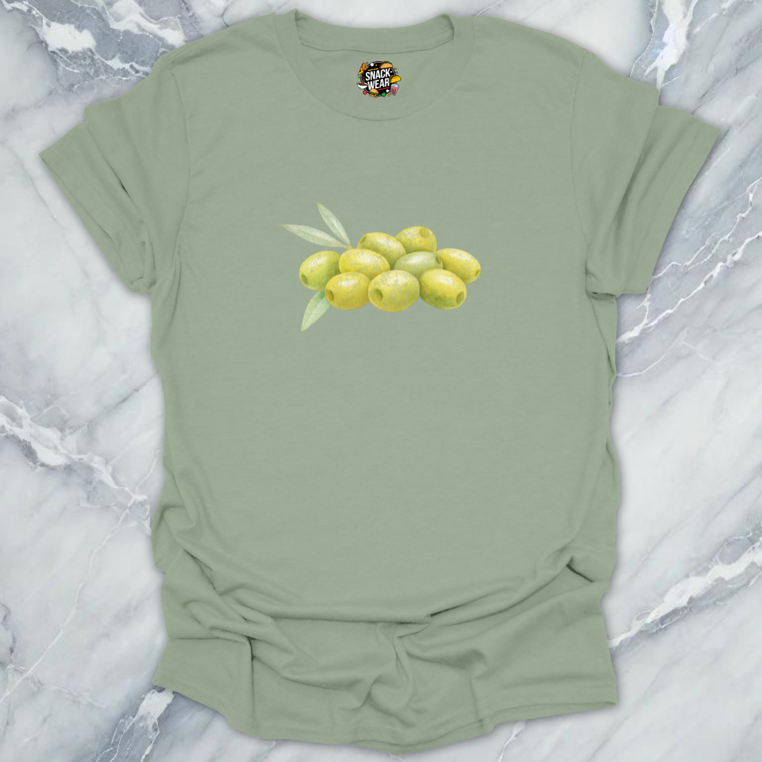 Minimal Watercolor Green Olives T-Shirt