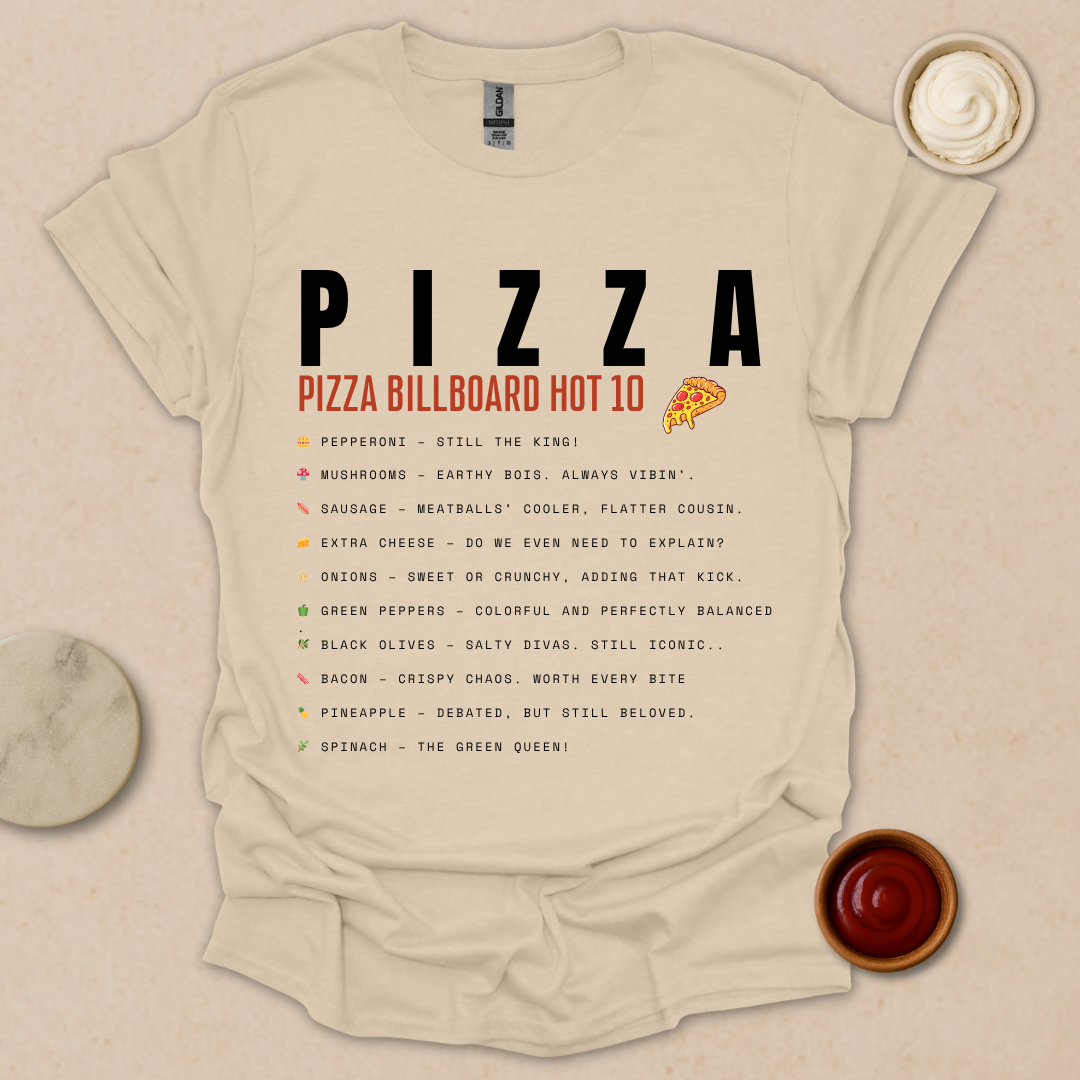 Pizza Chart Topper T-Shirt