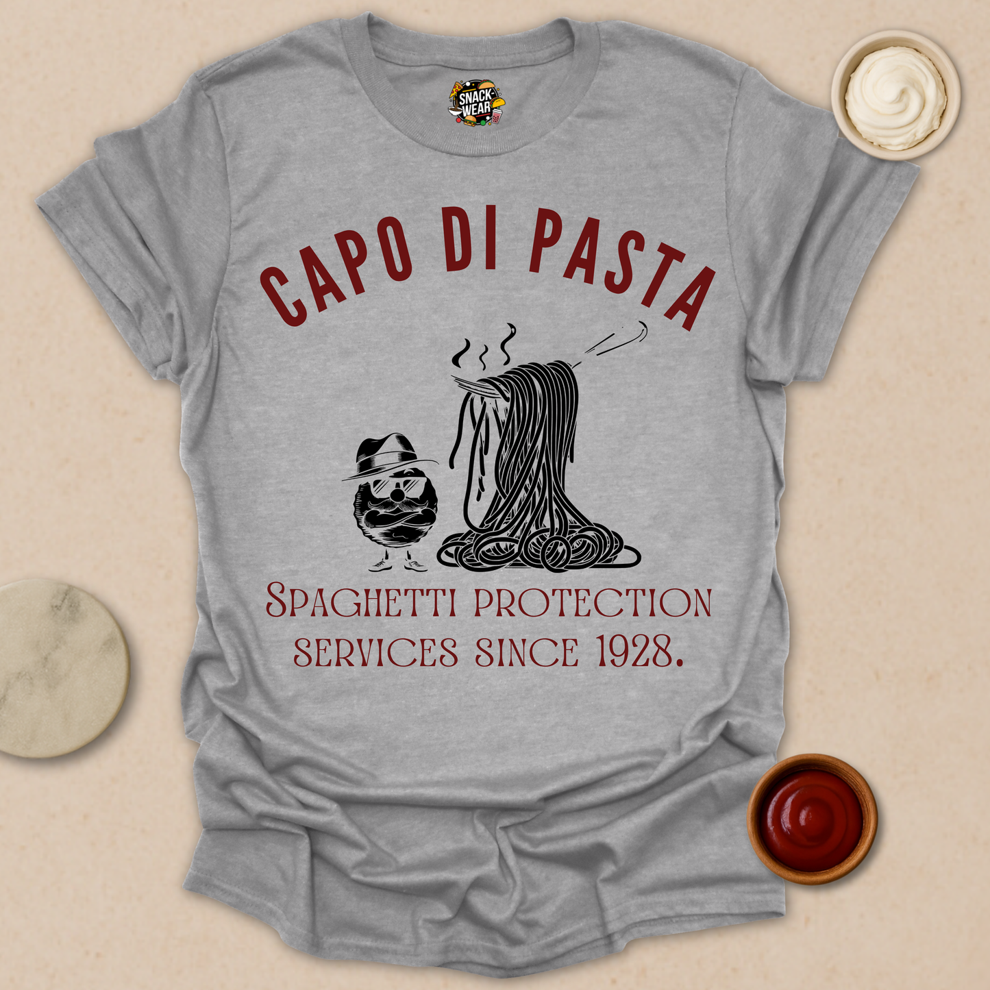 Capo Di Pasta - Spaghetti and Meatballs Mafia Tee