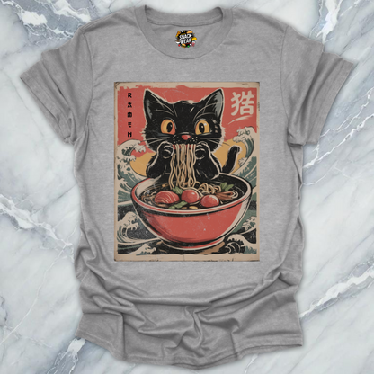 Retro Ramen Cat Japanese Art