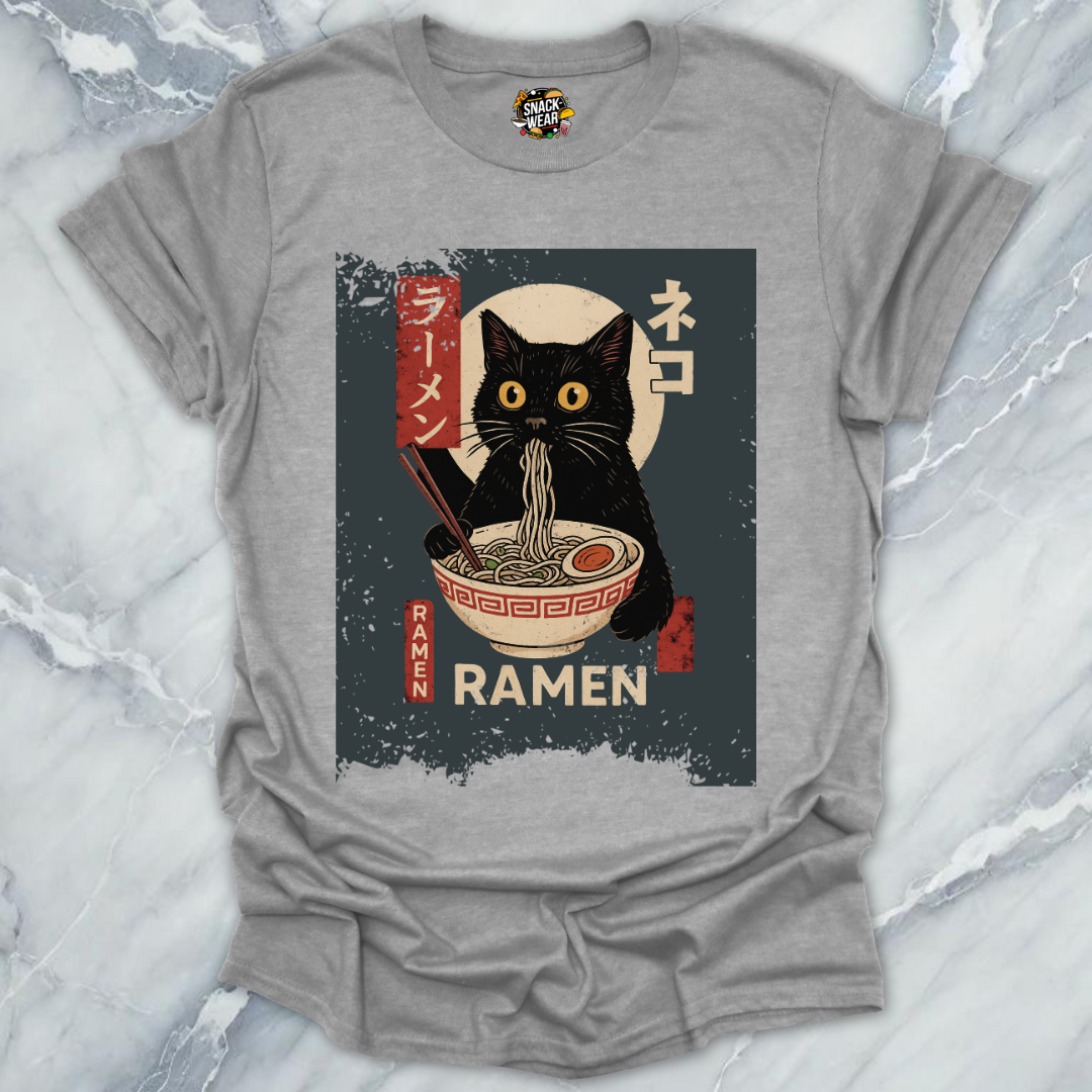 Vintage Japanese Art Ramen Cat