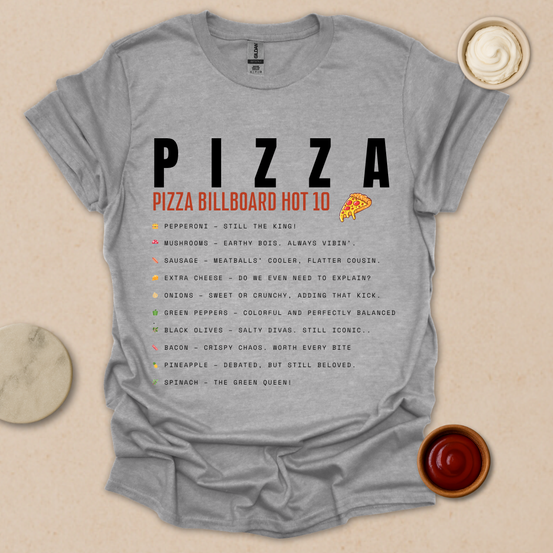 Pizza Chart Topper T-Shirt