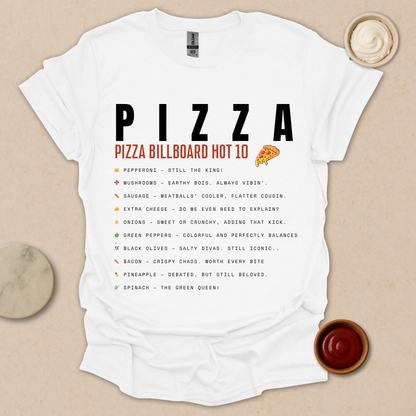 Pizza Chart Topper T-Shirt
