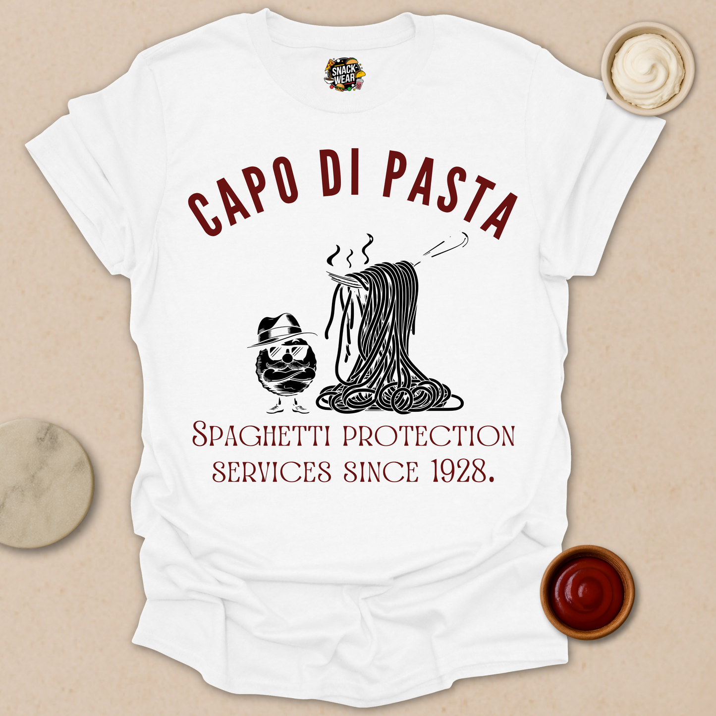 Capo Di Pasta - Spaghetti and Meatballs Mafia Tee